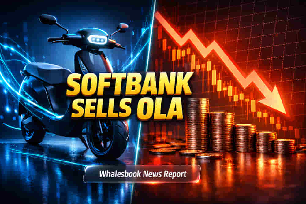 SoftBank Sells 2.15% Ola Electric Stake, Holding Falls
