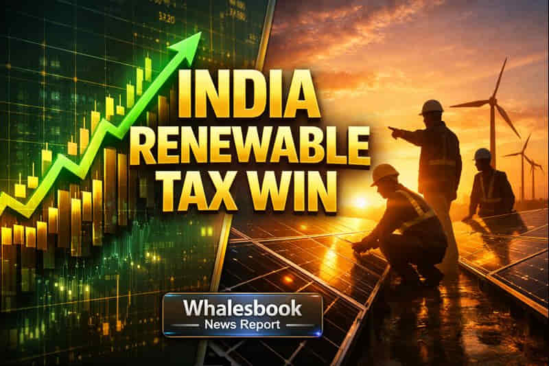 India Weighs Tax Break for Renewables to Boost Foreign Investment