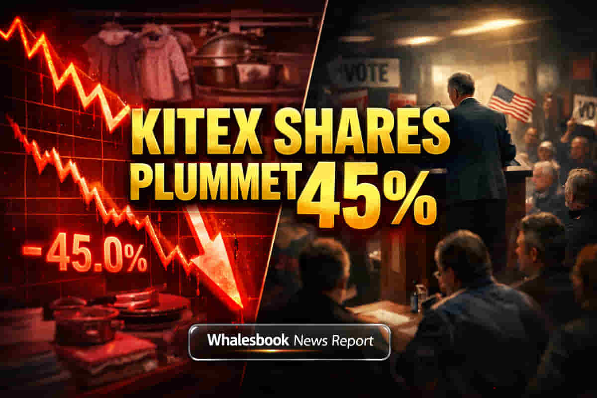 Kitex Garments Stock Tumbles 45% as Parent Group's Political Party Faces Crisis