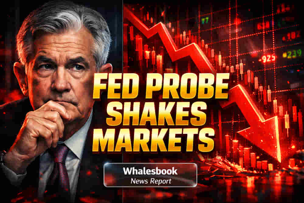 Powell Probed: US Stock Futures Tumble on Criminal Investigation Fears
