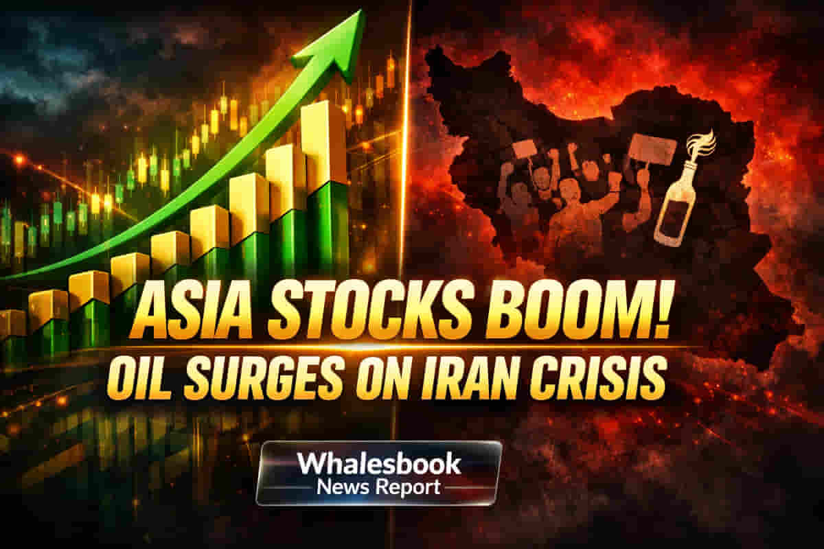 Asian Stocks Climb, Oil Surges on Iran Unrest, US Jobs Data Boost