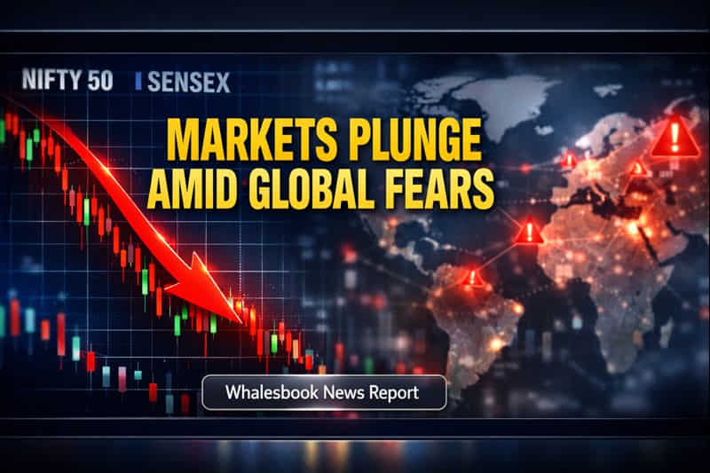 Indian Markets Tumble 300+ Points on Global Trade Fears