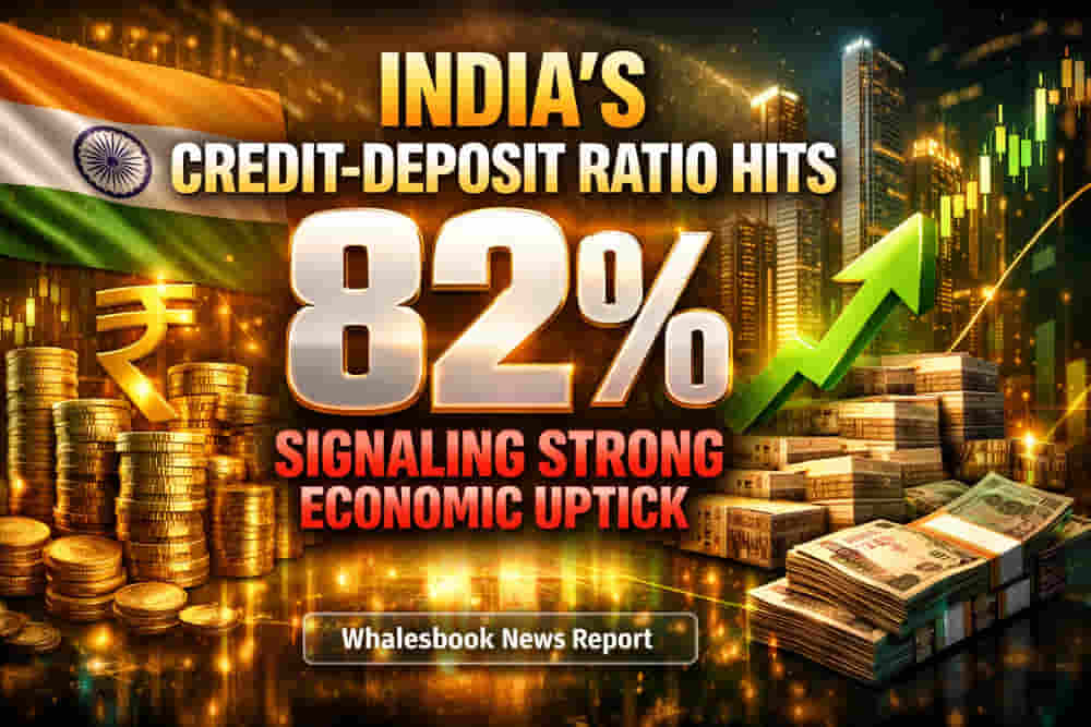 India's Credit-Deposit Ratio Hits 82%, Signaling Strong Economic Uptick