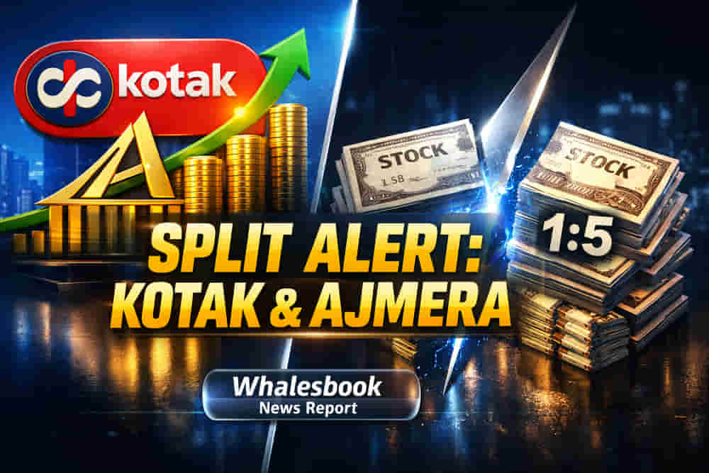 Kotak Mahindra Bank, Ajmera Realty Set for Stock Split Ex-Dates Jan 14