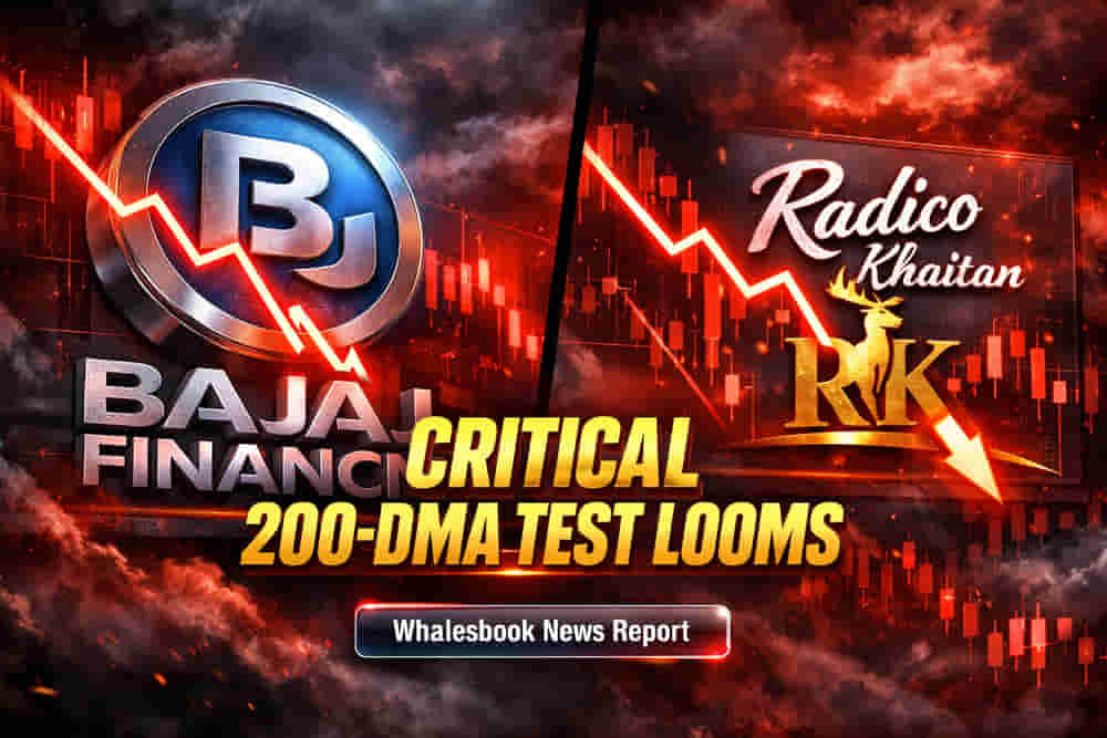Bajaj Finance, Radico Khaitan Stocks Hover Near Critical 200-DMA Levels