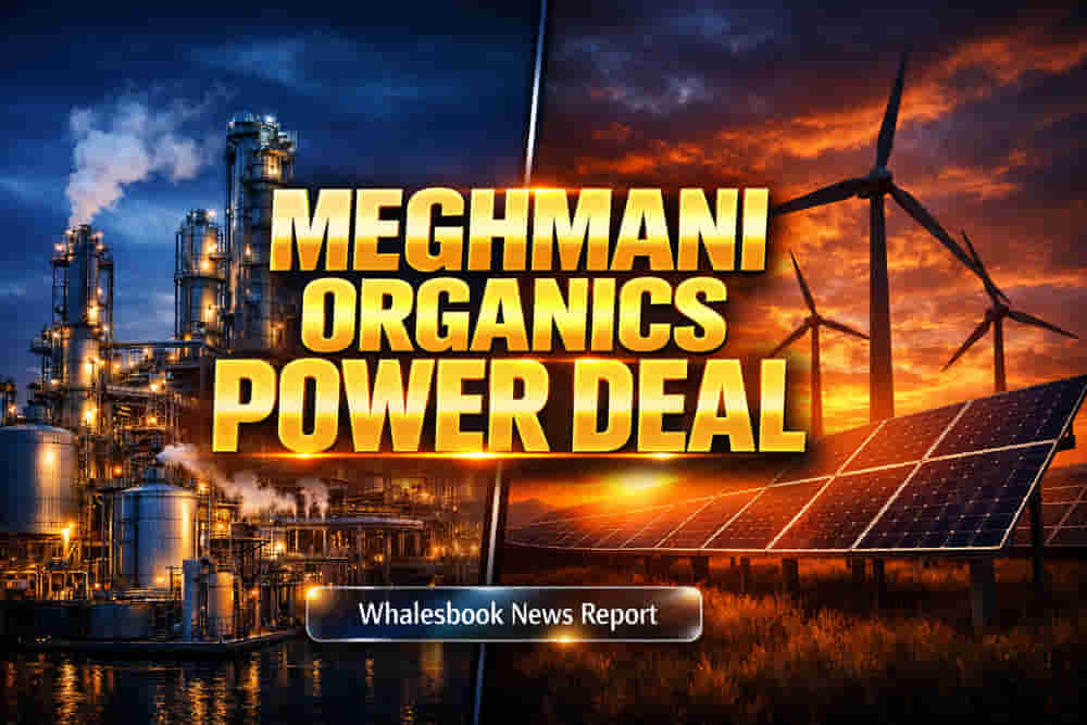 Meghmani Organics Jumps 3% on Securing 3.30 MW Hybrid Green Power Deal
