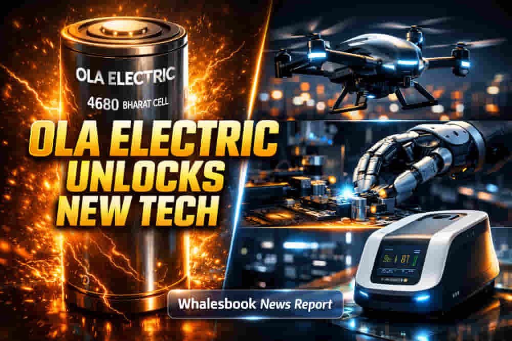 Ola Electric Unlocks 4680 Bharat Cell Tech for Businesses, Drones